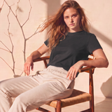 Zen Air Boxy Tshirt in Black