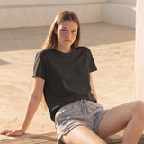 Zen Air Boxy Tshirt in Black