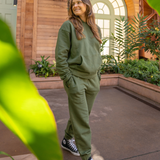 Zen Core Unisex 100% Organic Cotton Hoodie 2.0 in Bronze Green