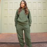 Zen Core Unisex 100% Organic Cotton Hoodie 2.0 in Bronze Green