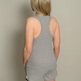 Zen Core Women’s Organic Cotton Terry Shorts in Heather Gray