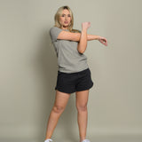 Zen Core Women’s Organic Cotton Terry Shorts in Black