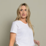 Zen Air V-neck Tshirt in White