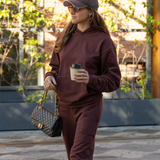 Zen Core Unisex 100% Organic Cotton Hoodie 2.0 in Rum Raisin