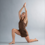 Zen Core Ribbed Racerback in Chestnut
