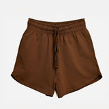 Zen Core Women’s Organic Cotton Terry Shorts in Chestnut