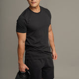 Zen Core Men’s Organic Cotton Terry Shorts in Black