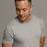 Zen AirLight Men’s Organic Cotton Tshirt in Heather Gray