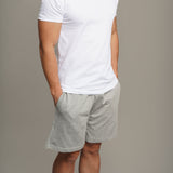 Zen Core Men’s Organic Cotton Terry Shorts in Heather Gray