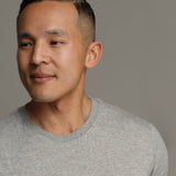 Zen AirLight Men’s Organic Cotton Tshirt in Heather Gray