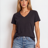 Zen Air V-neck Tshirt in Black