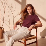 Zen Air Boxy Tshirt in Zinfandel
