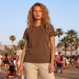 Zen AirLight Women’s Organic Cotton Tshirt in Chestnut