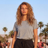 Zen AirLight Women’s Organic Cotton Tshirt in Heather Gray
